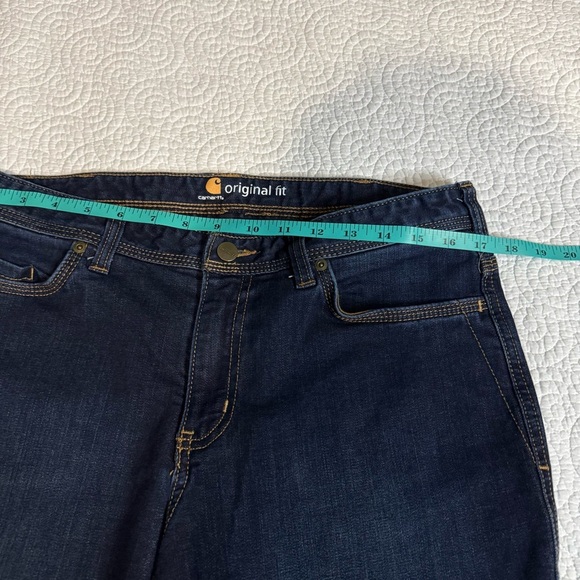Carhartt Blue Straight Leg Jeans Classic Style - Picture 9 of 13